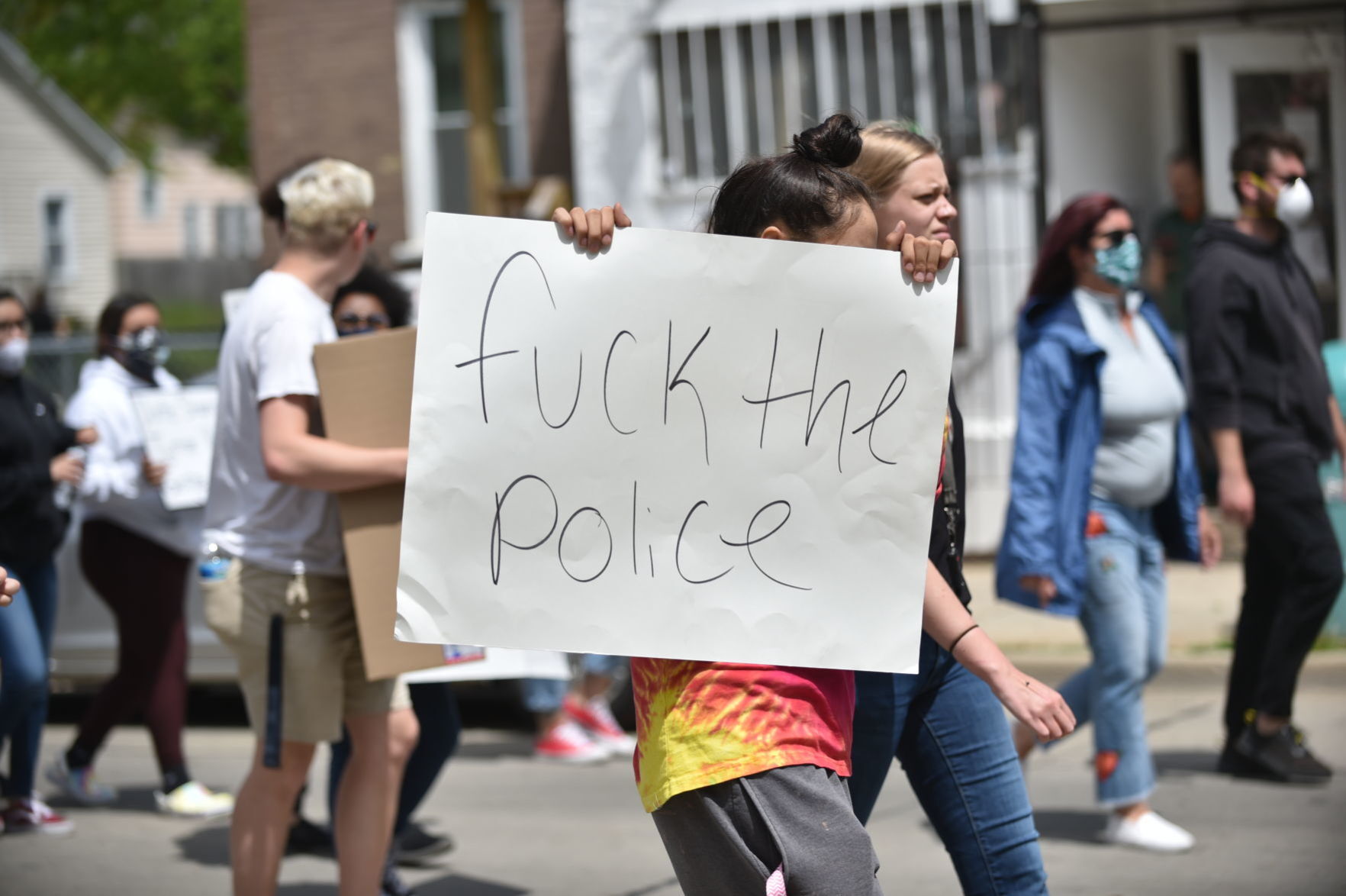 Monday's protest